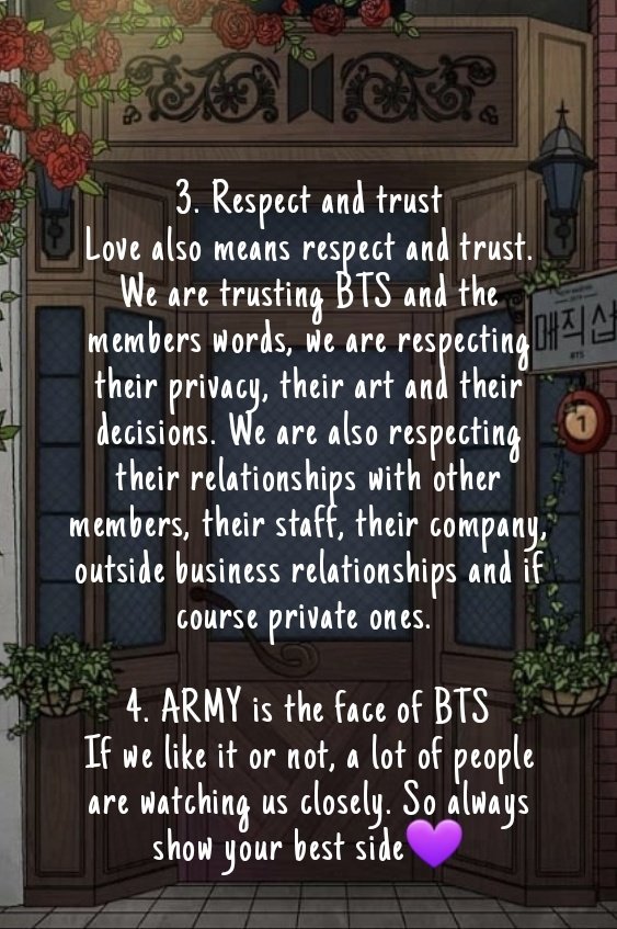 KeyToMagicShop's tweet photo. What being an ARMY means https://t.co/oR4YXrLext