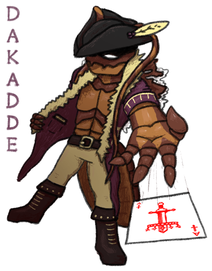 Drecanic's tweet photo. Another one from #DnD5e albeit with a lot more homebrew content, this is DaKadde, a firefly #CardDealer living his life as a weird mix of #Cowboy, #Gambler, #Magician, and of course #Pirate. This piece is a li'l over a year old now, but still happy with some of the perspective! https://t.co/XcPSJICBX0