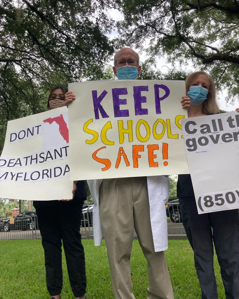 “<a href="/GovRonDeSantis/">Ron DeSantis</a> policies are bringing us back to the Medieval Ages when science was absent &amp; diseases ran rampant. We need policies based on science, not those that pander to a political base.” - Dr. Ron Saff, MD #PSRFL Board Member #KeepOurKidsSafe