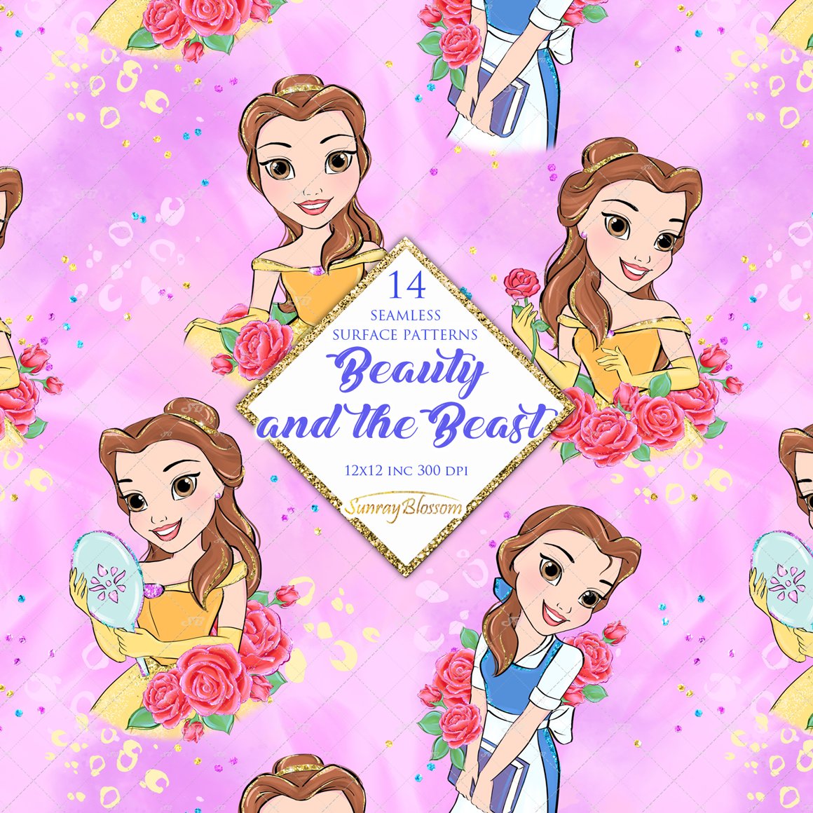 Beauty and the Beast Surface Patterns 🌹💜⚜️
#beautyandthebeast #Princess  #fabricdesign #fabricprinting #sublimationprinting #scrapbooking #fairytale  #seamlesspattern #surfacepatterndesign #plannersupplies #Belle