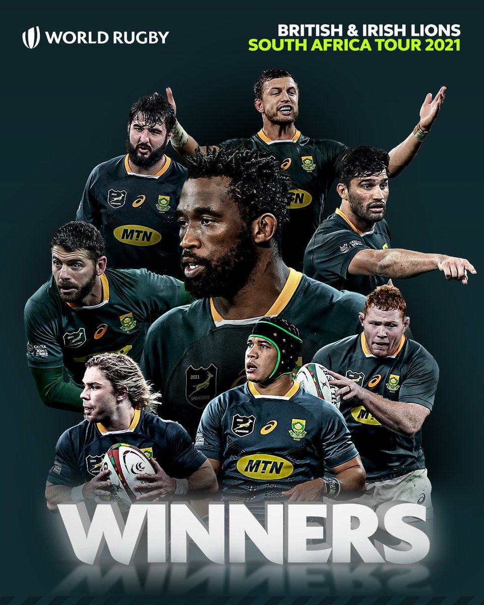 WorldRugby's tweet image. The @Springboks would not be denied 

#LionsRugby #SAvBIL