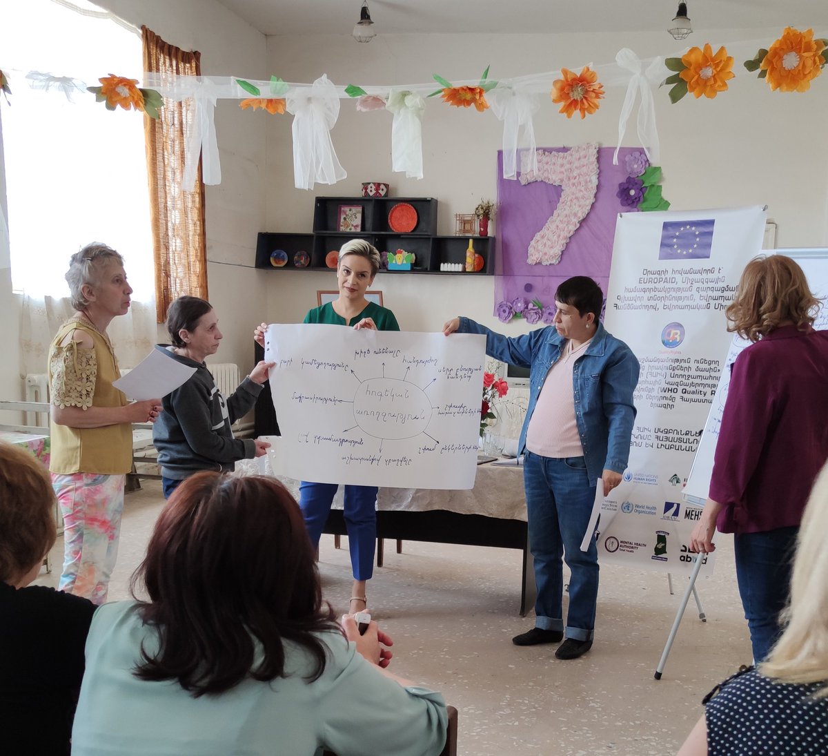 Day 2, 07.08.2021
Group 1. 
Mental health professionals and service users are discovering Recovery model together 💙🧡

 #UNDHR, #CRPD, #WHOQRPrinciples
#qragile #qualityrightsarmenia
<a href="/ArmeniaRights/">QualityRights Armenia</a> <a href="/QRagile/">QualityRights_agile</a> <a href="/QRSardinia/">QRSardinia</a> <a href="/QRGhana/">QualityRights Ghana</a> <a href="/QRLebanon/">QRLebanon</a>