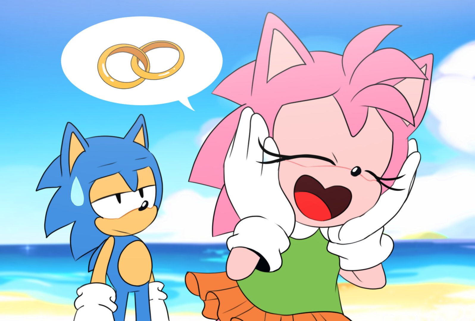 DV (Commissions open!) on X: RT @toonsite: Sonamy Week 2021 - Day 6 ( Classic) #SonAmy #SonamySilvazeweek2021  / X