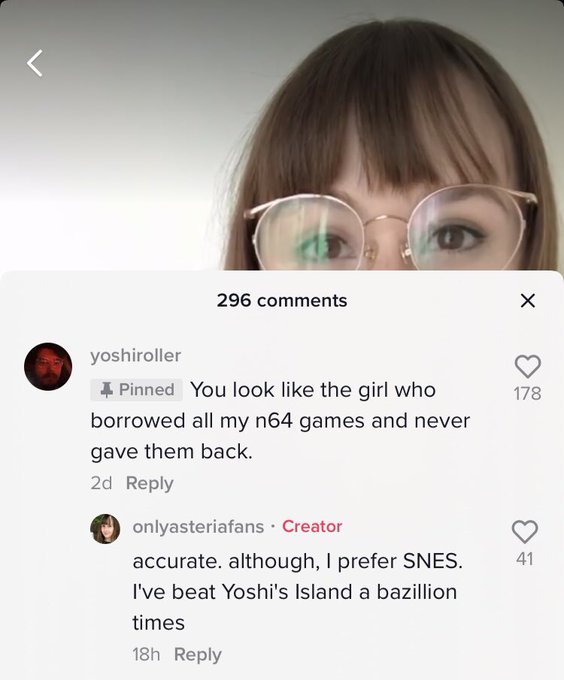 Comments on my &ldquo;cum on my face&rdquo; tiktok video lol https://t.co/27j3i8CVev