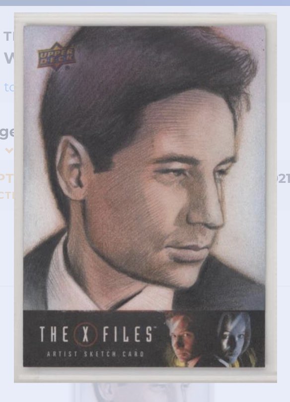 CardBurglar's tweet photo. Traded for this on @UpperDeckEnt ePack - an awesome Huy Truong Sketch - one of the best in the biz. #SpookyMulder #XFiles https://t.co/ynBvkmJ1ue
