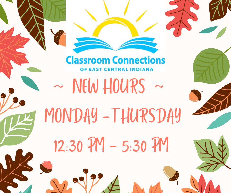 Stacy_e_Wheeler's tweet photo. Qualifying ECI teachers can shop in-store for donated classroom supplies @ClassConnectECI this fall. See new hours starting Monday! Sign up for In-Store Shopping! ( https://t.co/Dw5sLlmJcR ) https://t.co/fegF2DjAbd