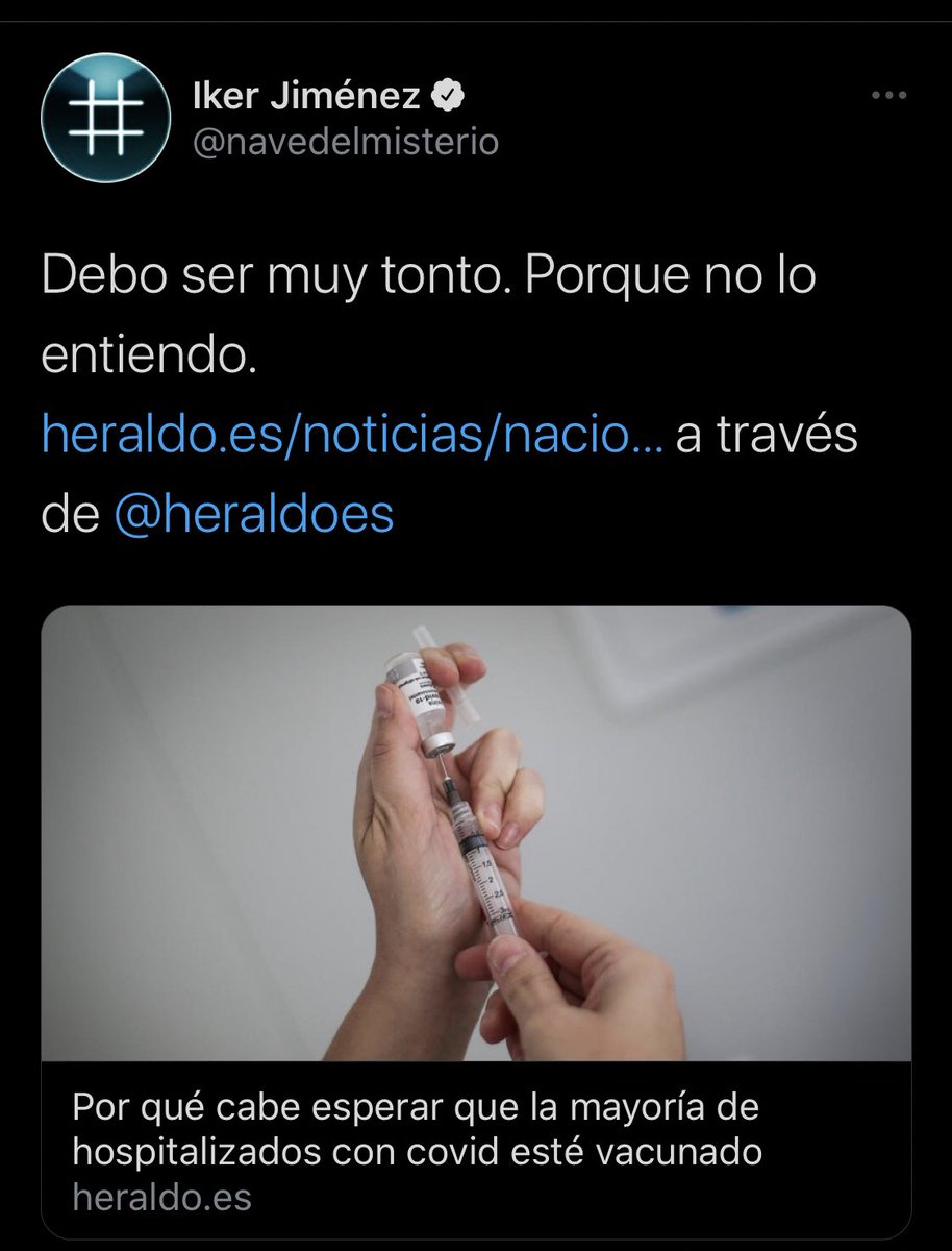 SerranoIsmael's tweet photo. Es fácil de entender: pura estadística. Y se ha explicado hasta la saciedad. ¿Por qué se escriben estos tuits alarmantes? Es sencillo. Si la cosa va a peor uno podrá decir: yo lo vi antes. Y si no: nadie se acordará. https://t.co/V5zAQk5Rvd