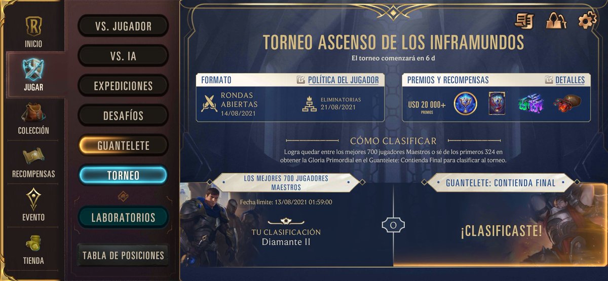 Bueno nos vemos en el torneo de temporada.