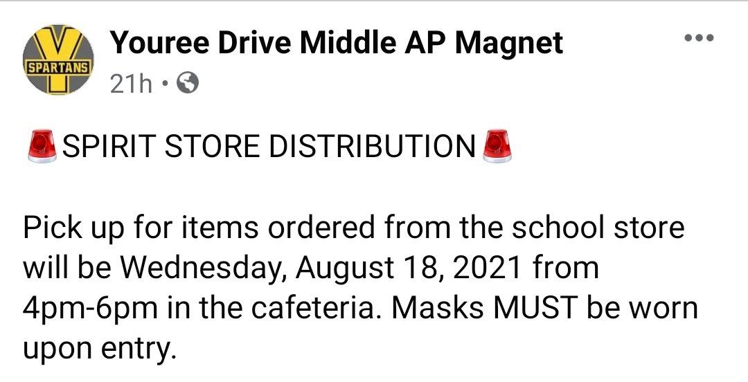 Youree Drive Middle School (@ydms_spartans) on Twitter photo 