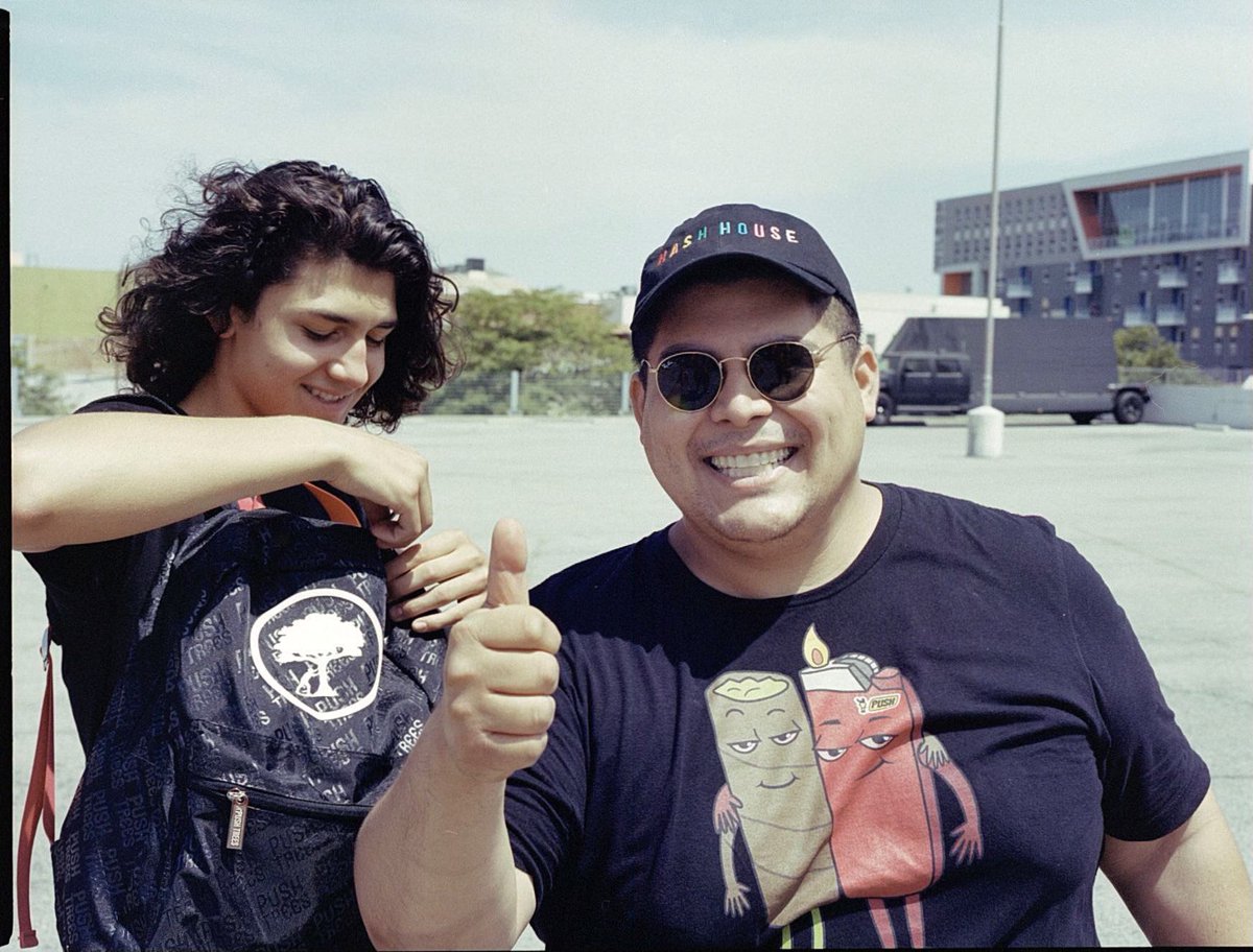 dope_as_yola_'s tweet image. My little brother is now my model for Push Trees….I’m so fuckin stoked #PushTrees