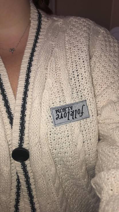 Original Taylor Swift patch folklore cardigan