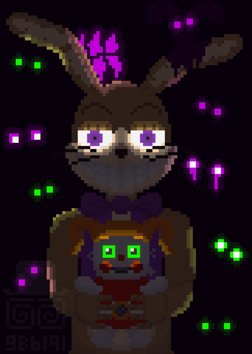 Pixilart - Glitchtrap fnaf by ChewieCattFan1