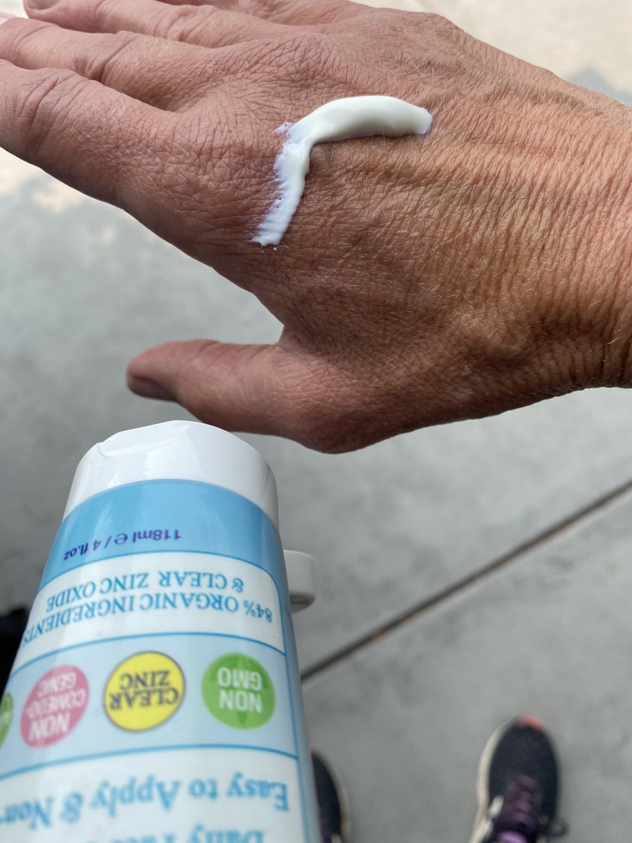 A sunscreen lifehack: instead of squeezing it into your palm, put it on the back of your hand. This is an area that gets a ton of sun and we often forget to cover it.