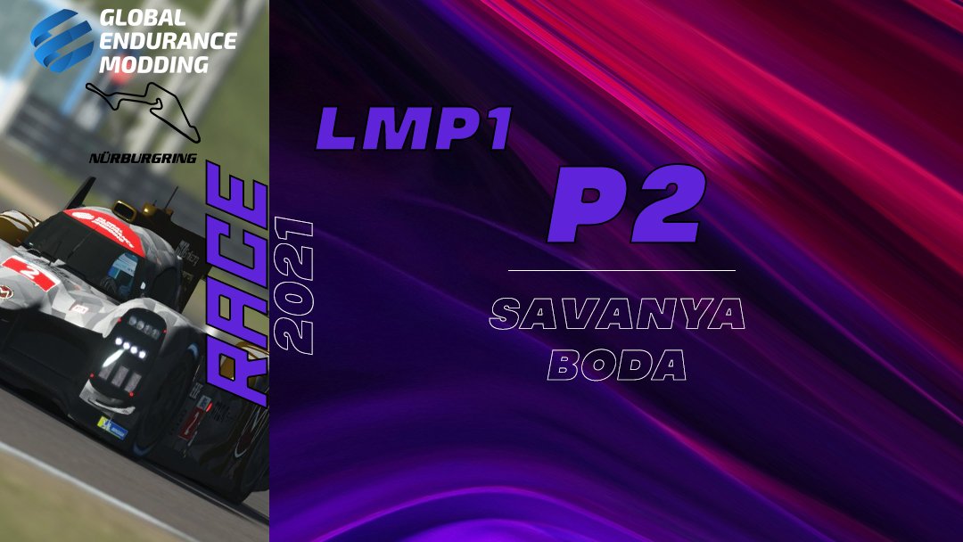 Here's the results from the <a href="/GlobalEndMod/">Global Endurance Modding</a> Season Opener from the Nürburgring, starting the season with all 3 cars on the podium.

See you in Le Mans!

#LetsGoMUGEN