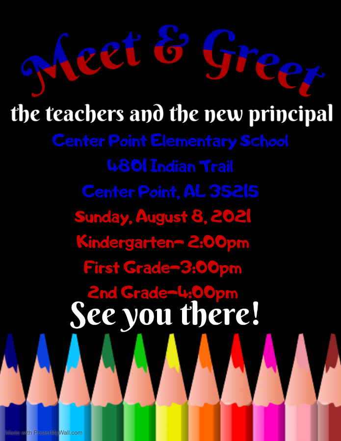 Meet the Teacher is tomorrow!  Supplies can be brought to school during Meet the Teacher.  Please place all items in a bag with your child's name on the outside.  Students must be registered to attend Meet the Teacher.