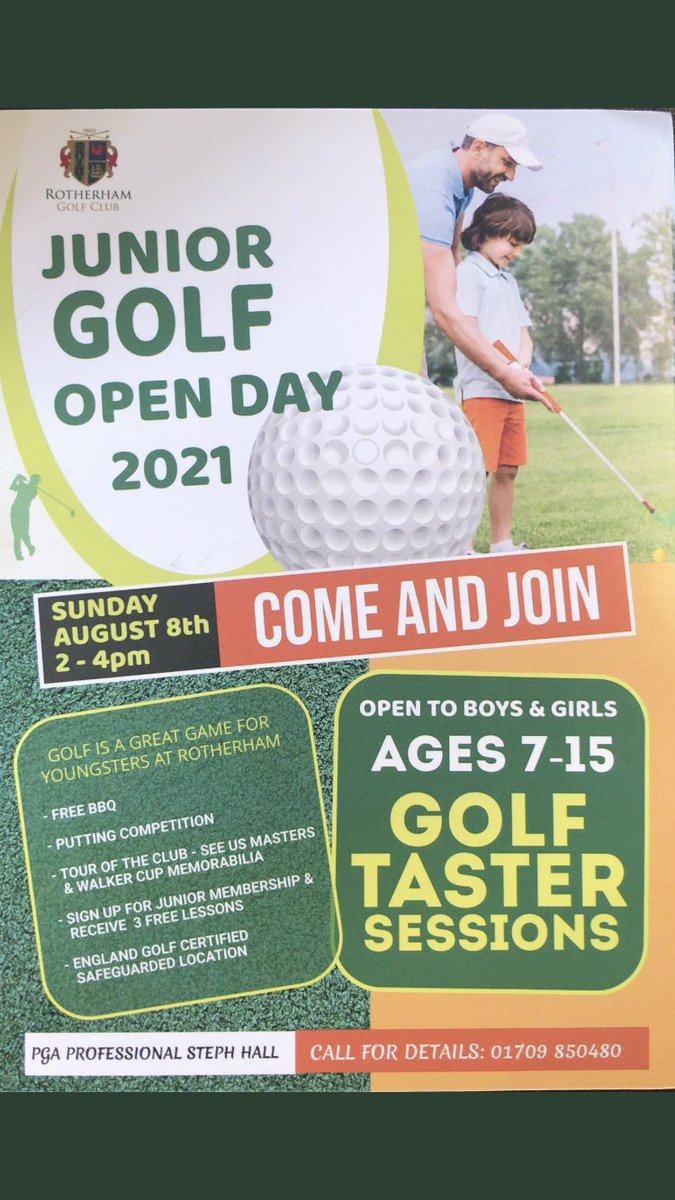 stephhallgolf's tweet photo. Anyone attending the junior open day tomorrow . The forecast is looking as it stands very wet with a chance of thunder and lightening. With the majority of the day outside we will make a decision tomorrow whether it goes ahead keep an eye out on all my social media platforms ✅ https://t.co/TChsHfyaWg