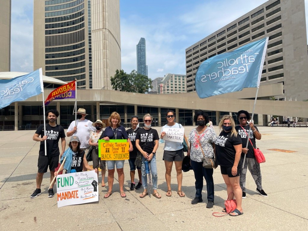 iamjamalwarda's tweet photo. One year later and the work continues as we #marchforblackstudents Let's all aim to make this upcoming year one where students are seen and heard. They have a lot to teach us. @YorkOECTA @PoBCAdvocate https://t.co/ZXh7FxYeYC