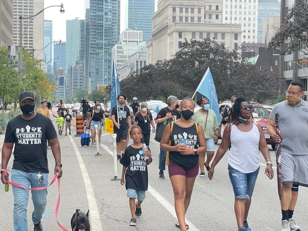 iamjamalwarda's tweet photo. One year later and the work continues as we #marchforblackstudents Let's all aim to make this upcoming year one where students are seen and heard. They have a lot to teach us. @YorkOECTA @PoBCAdvocate https://t.co/ZXh7FxYeYC