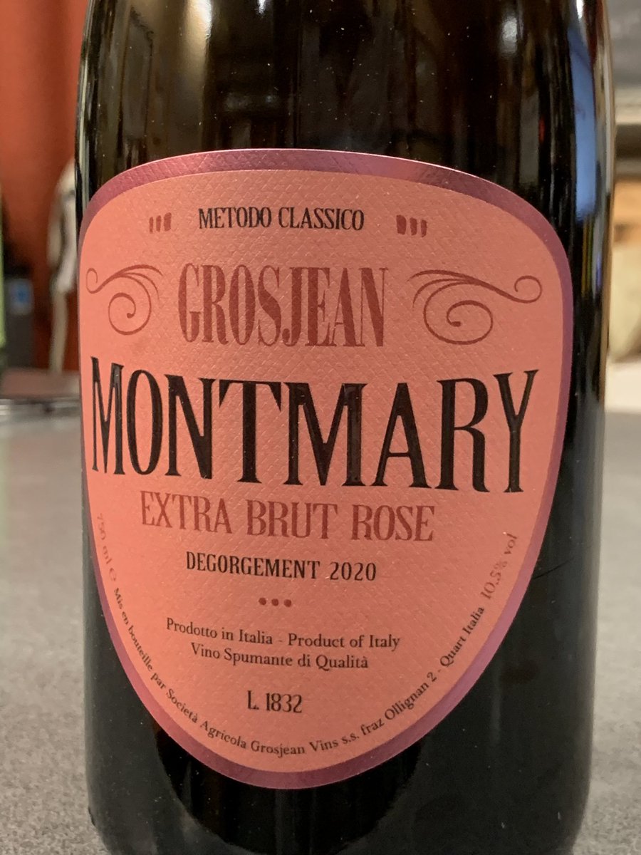 We've been waiting for this Valle d'Aosta Sparkling Rose forever. It's finally here. A traditional-method blend of Gamay, Pinot Noir, and Chardonnay from Valle d’Aosta in northwest Italy. Wild strawberry, currant, raspberry, and mountain flowers.