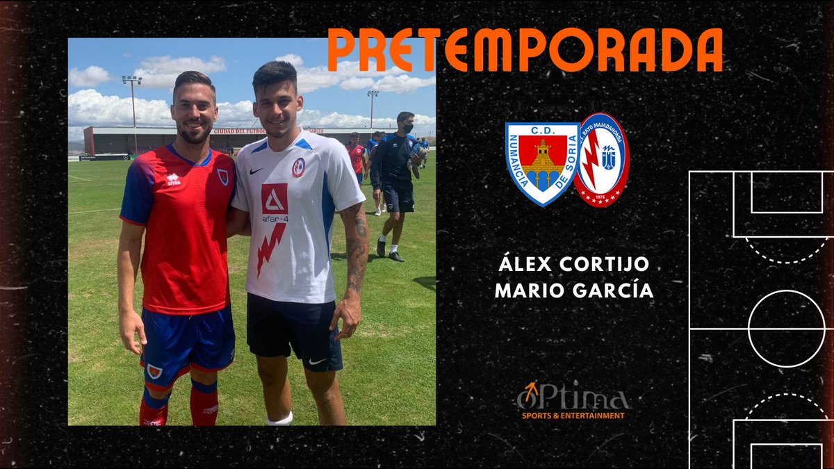 Optima_Sports's tweet photo. La victoria del @cdnumancia (2-0) ante el @RMajadahonda nos deja esta imagen. ¡Vaya par de cracks se han enfrentado!
Orgullosos de @AlexCorti5 y @mariogarcia6_ , nuestros #OptimaPlayers 🧡⚽️
Seguimos con la puesta a punto para una temporada apasionante. ¡Mucha suerte a ambos! https://t.co/ef2SlZIk4B