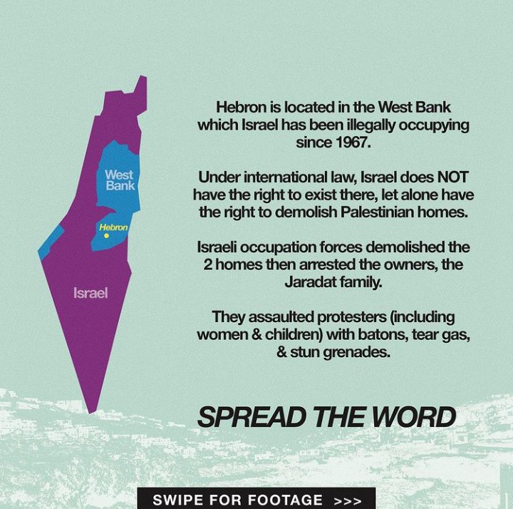 lustforboobs's tweet photo. i see no one talking about this SO RT TO SPREAD AWARENESS ABOUT WHAT IS HAPPENING IN PALESTINE RN
#FreePalestine #SaveHebron https://t.co/gQugPTH2op