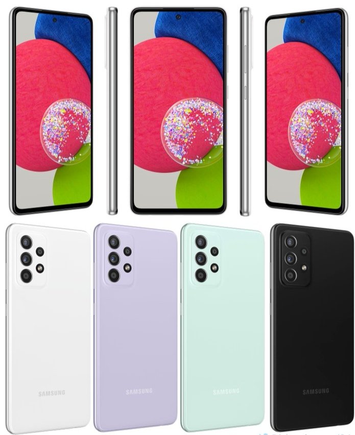 AnandTech15's tweet image. Samsung Galaxy A52s 5G - camera Specifications leaked

- 32mp 🤳
- 64mp (ois) + 12mp (ultrawide) + 5mp + 5mp rear camera
- Sd 778 soc
- Awesome white , black ,violet, mint
- 128gb rom
- September (launch date)
- €450 (exp price)

#A52s #GalaxyA52s #SamsungA52s #SamsungGalaxyA52S