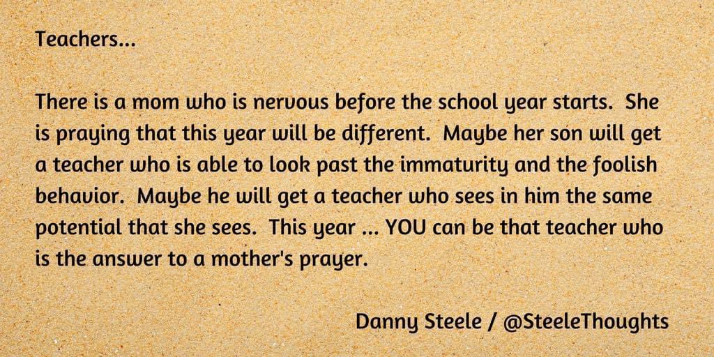 Teachers …