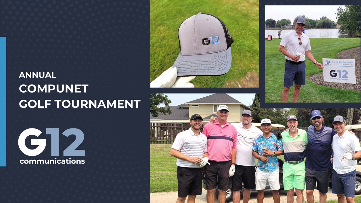 G12COM_COM's tweet photo. We had an awesome day at the Annual CompuNet, Inc Golf Tournament. It was great connecting with customers and the CompuNet team in person for a round of golf. https://t.co/wxzjNTiwHv