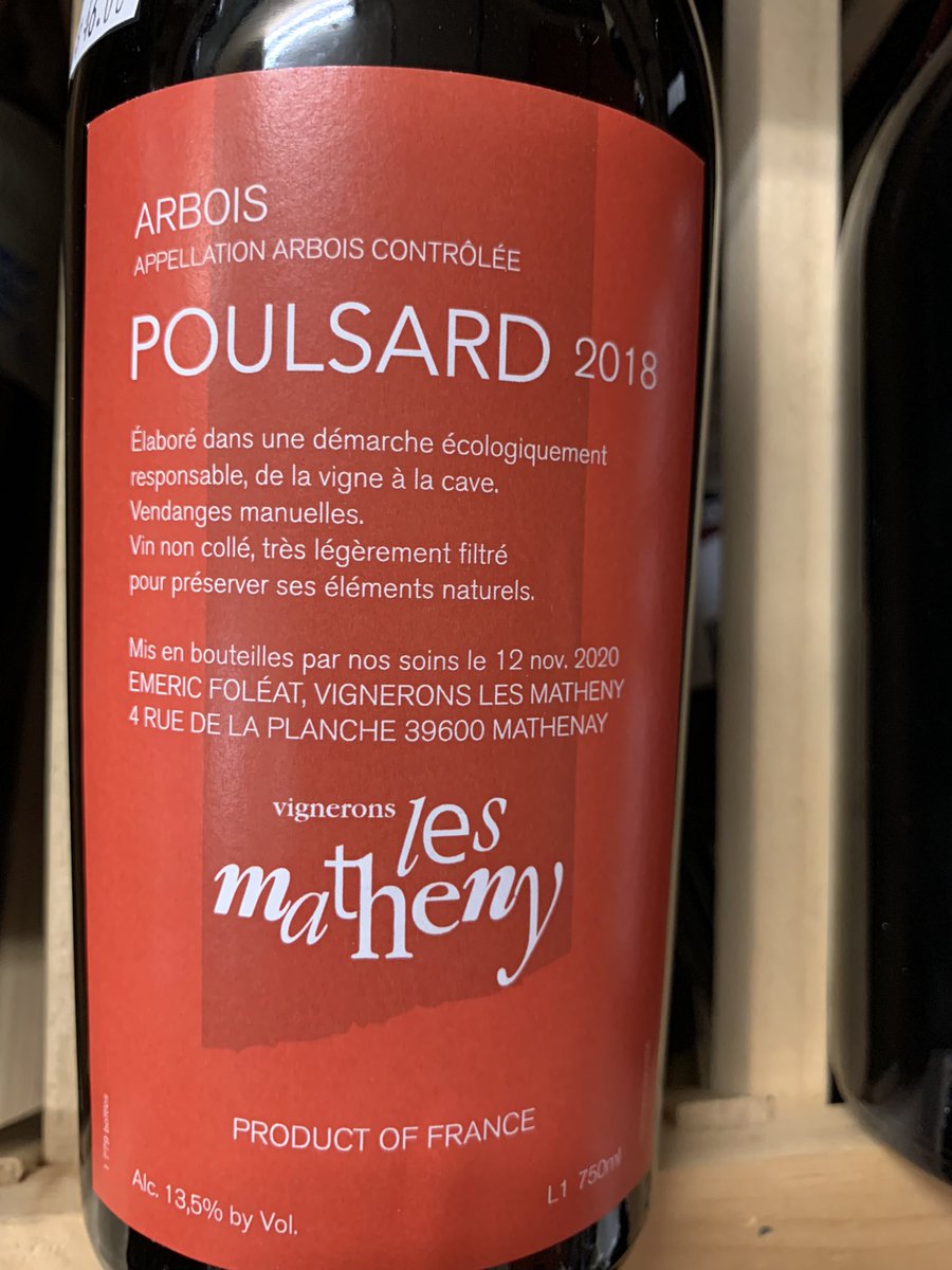 Aged 18 months in a single 30-year-old foudre, the succulent 2018—from vines planted in 1943—is packed with black cherry, licorice, and Indian spices, with an underlay of soil-driven funk and a bright, persistent finish. $46 and in stock today.