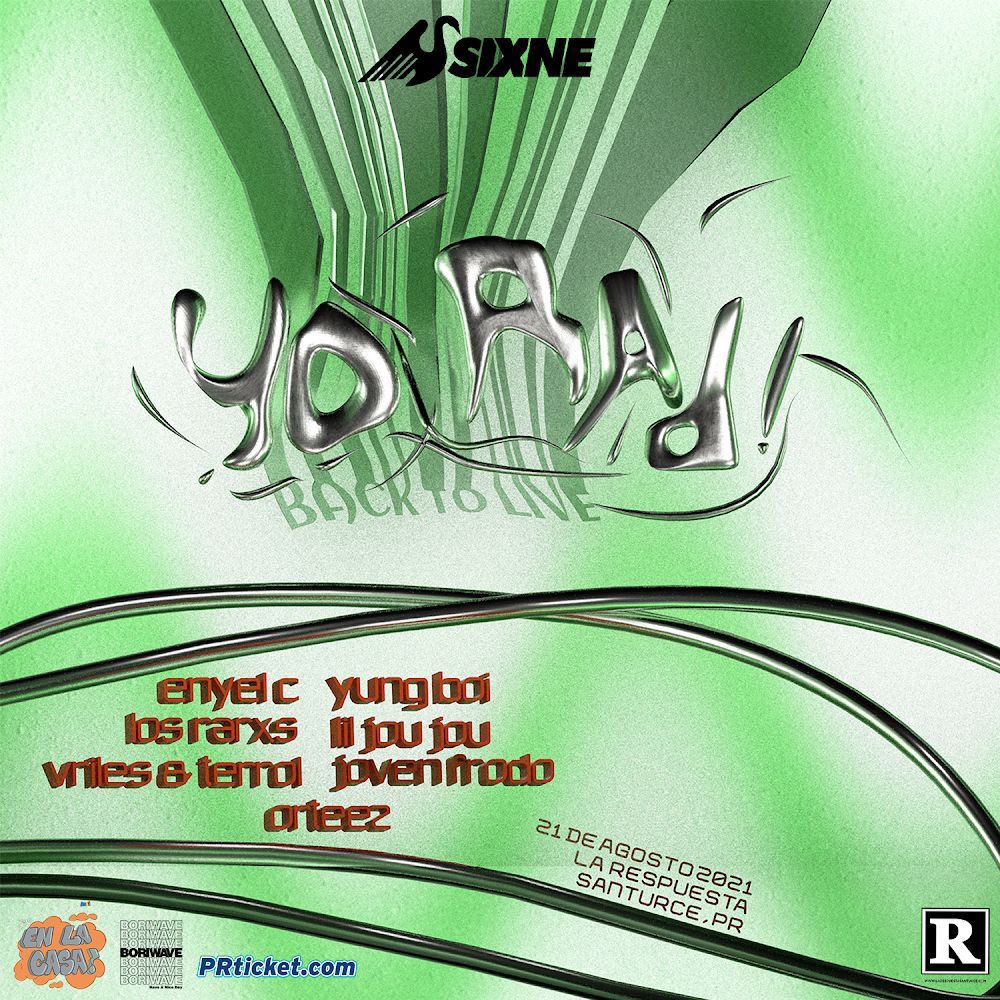 corilla x si no lo sabías venimo en fokin vivoooo 💚💚💚 esto es un festival, chekeate la cartelera 

el sabado 21 de agosto en <a href="/LaRespuestaPR/">La Respuesta PR</a> santurce 🧡 “YO RAD! [back to live]” dimelo <a href="/sixnefamily/">sixnefamily</a> 

tickets $10 pesillooo no sea gansx pr-usa.palco4.com/prtickets/en/t…