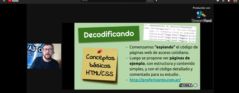 marisacon's tweet photo. #5toForodeAdicra @RicardoLeithner comparte experiencias de enseñanza de HTML/CSS en escuela primaria porque trabaja en #CABA que cuenta con #LIFCM . Una pena que #noExista en todo el país . https://t.co/GT33Zh4x5l