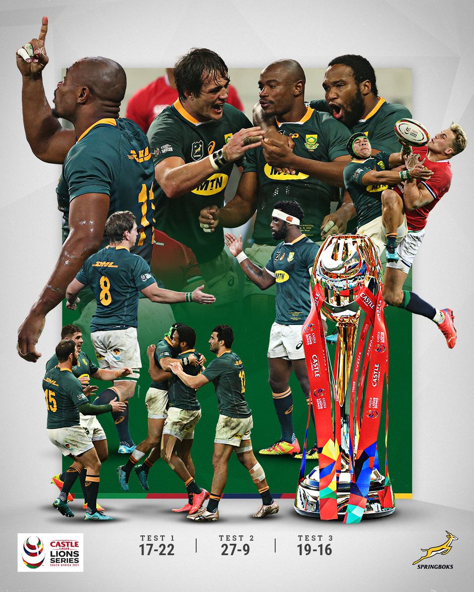 Thank you for an unforgettable Castle Lager Lions Series <a href="/lionsofficial/">British & Irish Lions</a>. 💚❤️

#StrongerTogether #StrongerForever #CastleLionsSeries #SpringbokSaturday #SAvBIL