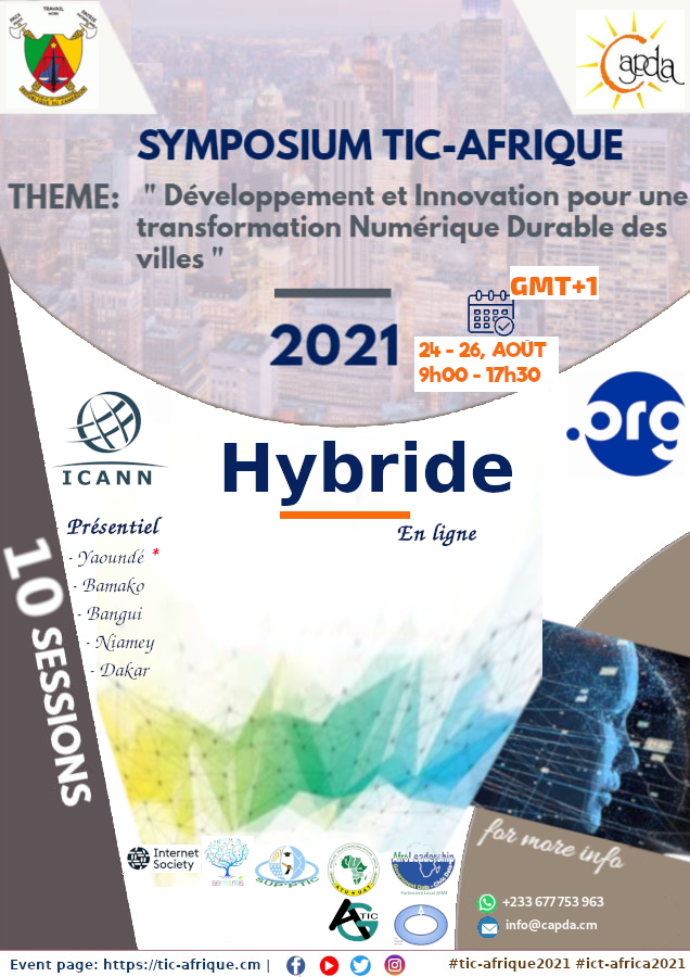 capdacmr's tweet photo. @ngfchristiann @kbakary Développement et Innovation pour une transformation Numérique Durable des villes.
Event page: https://t.co/0nNwNYlLlG
@CAPDA7
@ngfchristiann
@kbakary
#symposiumTICAFRIQUE
#ICTAfricasymposium
#ticafrque2021
#ictafrica2021
#capda
#ticafrique
#ictafrica https://t.co/R7lYUnr1OQ