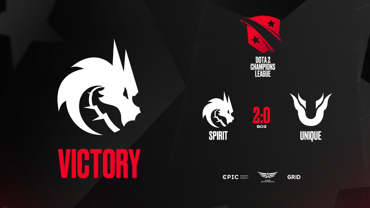 epicentergg's tweet photo. Team Spirit are the first to advance to the grand finals!
#D2CL #D2CLRed https://t.co/tamUqecHdH