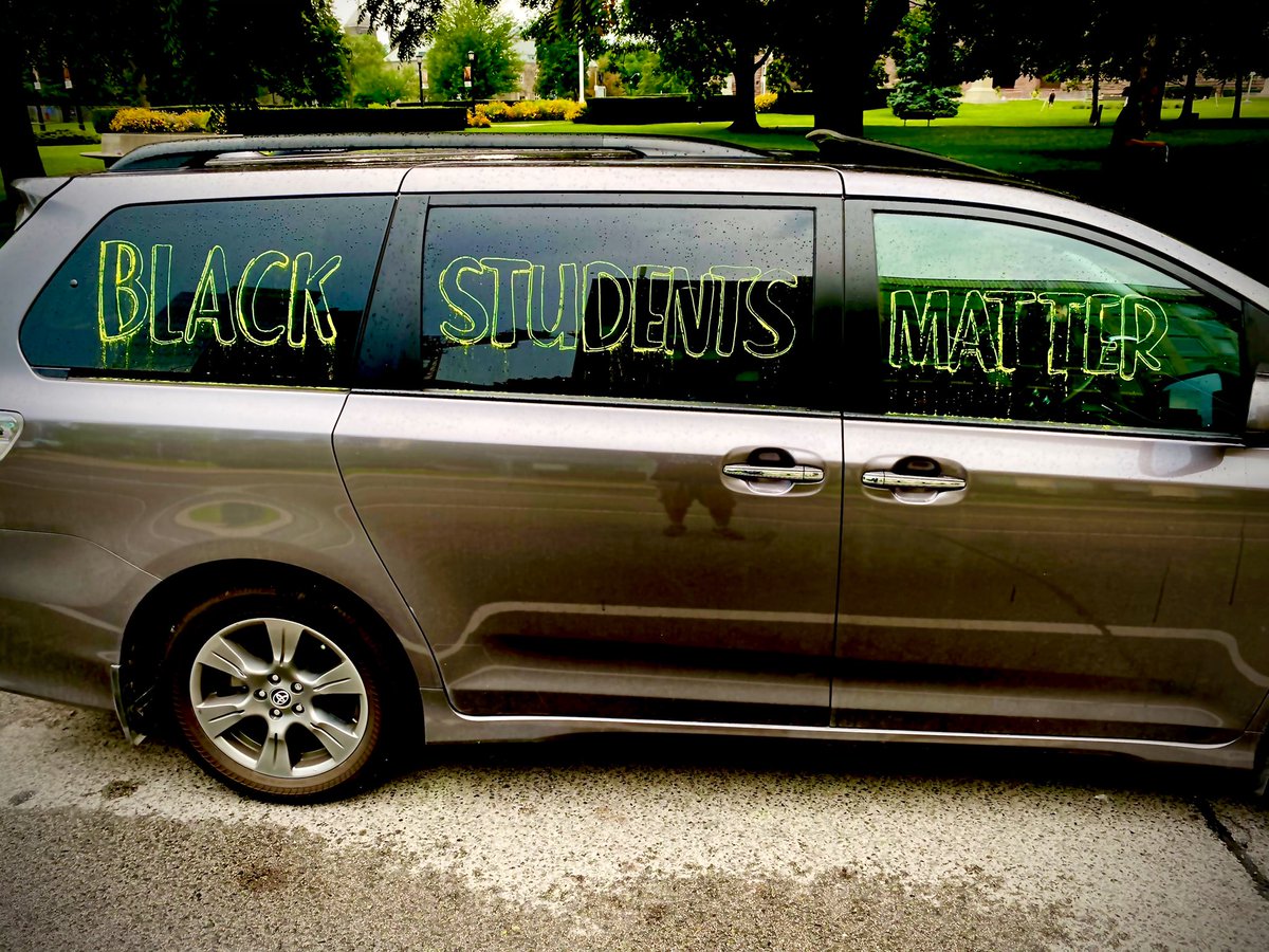 jiwanjotgill's tweet photo. The #MarchForBlackStudents to end systems abuse & advocate for real change. Thank you @PoBCAdvocate & @AdvocacyPeel, as well as @TrusteeMcDonald & @MzMcKeown for all that you do.
The rain held back just enough before washing away my van, but not our spirits #BlackStudentsMatter https://t.co/y8T3ibf17b