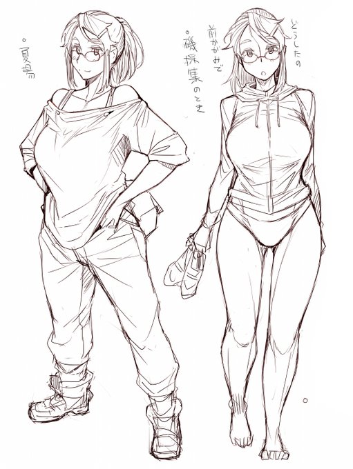 描くにあたっては
「大きいおっぱい」が先にあって
その後で何の漫画にするかを
考えました!

鳥まんがになる前のアイデア段階から
ずっとお姉さんは爆乳です 