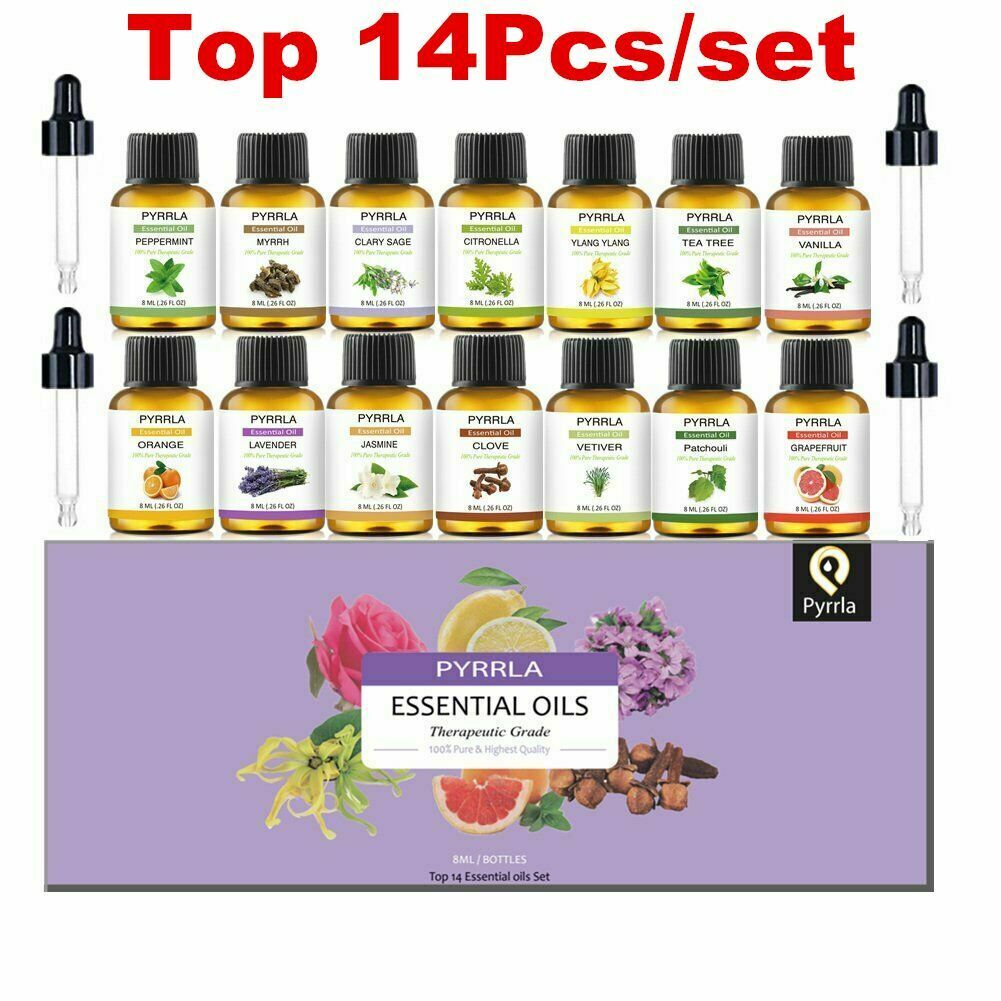 ecostylebizz's tweet photo. #hashtag2 Pyrrla 8ml 14pcs Flower Fruit Essential Oils Gift Set with Oil Dropper Vanilla Tea Tree Lavender Ylang Jasmine Orange Lemongrass https://t.co/kd5R7rbwsZ https://t.co/KnUNrfIcAg