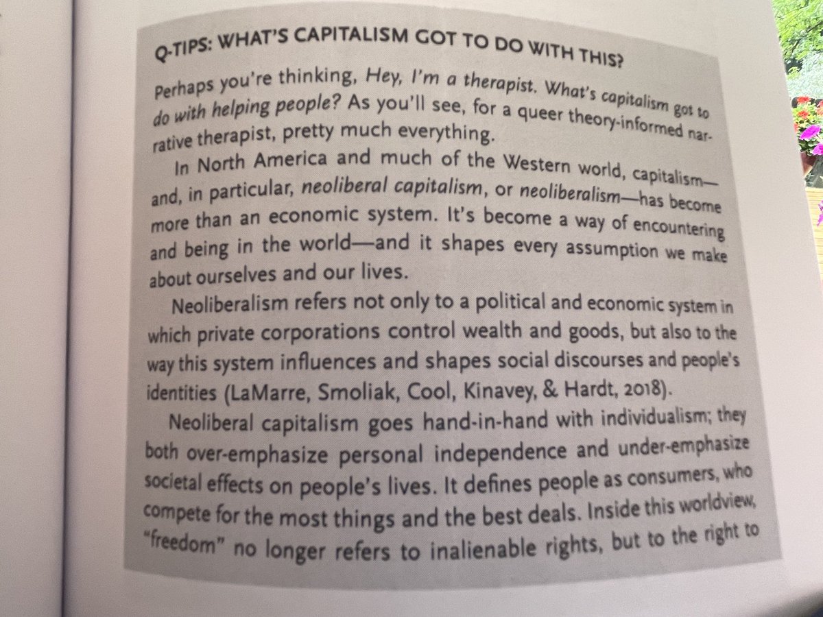 That moment when you’re reading a book by one of your favorite therapists, ⁦@Julietilsen⁩, and find your name in it.