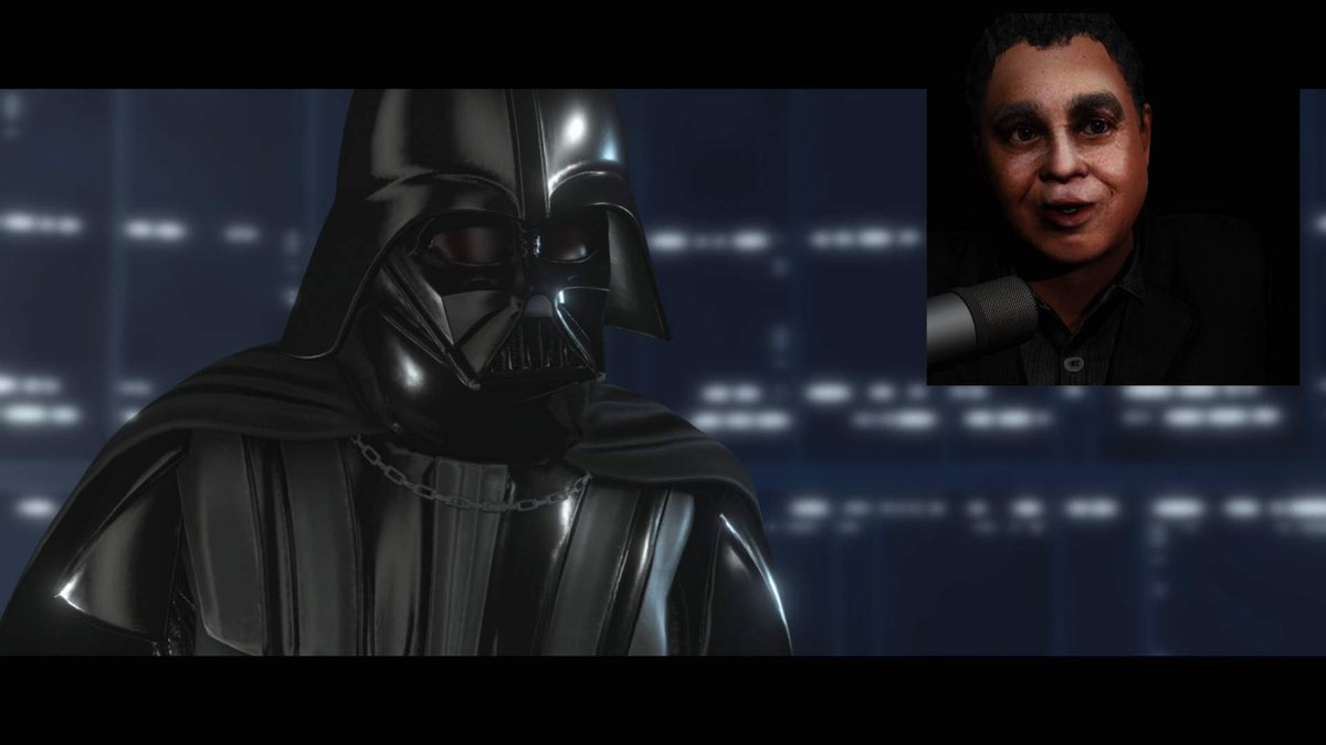 DarthAngelus's tweet photo. In a lip sync and facial animation contest, Vader doesn't contribute much toward winning, so I added James Earl Jones in the recording booth.

#iClone, #AccuLips, #LipSyncAnimation #darthvader, #starwars

https://t.co/p8YX5iNaix (iClone Home) https://t.co/tF9O59XDNi (Contest Hom https://t.co/YnQXhEqAKZ