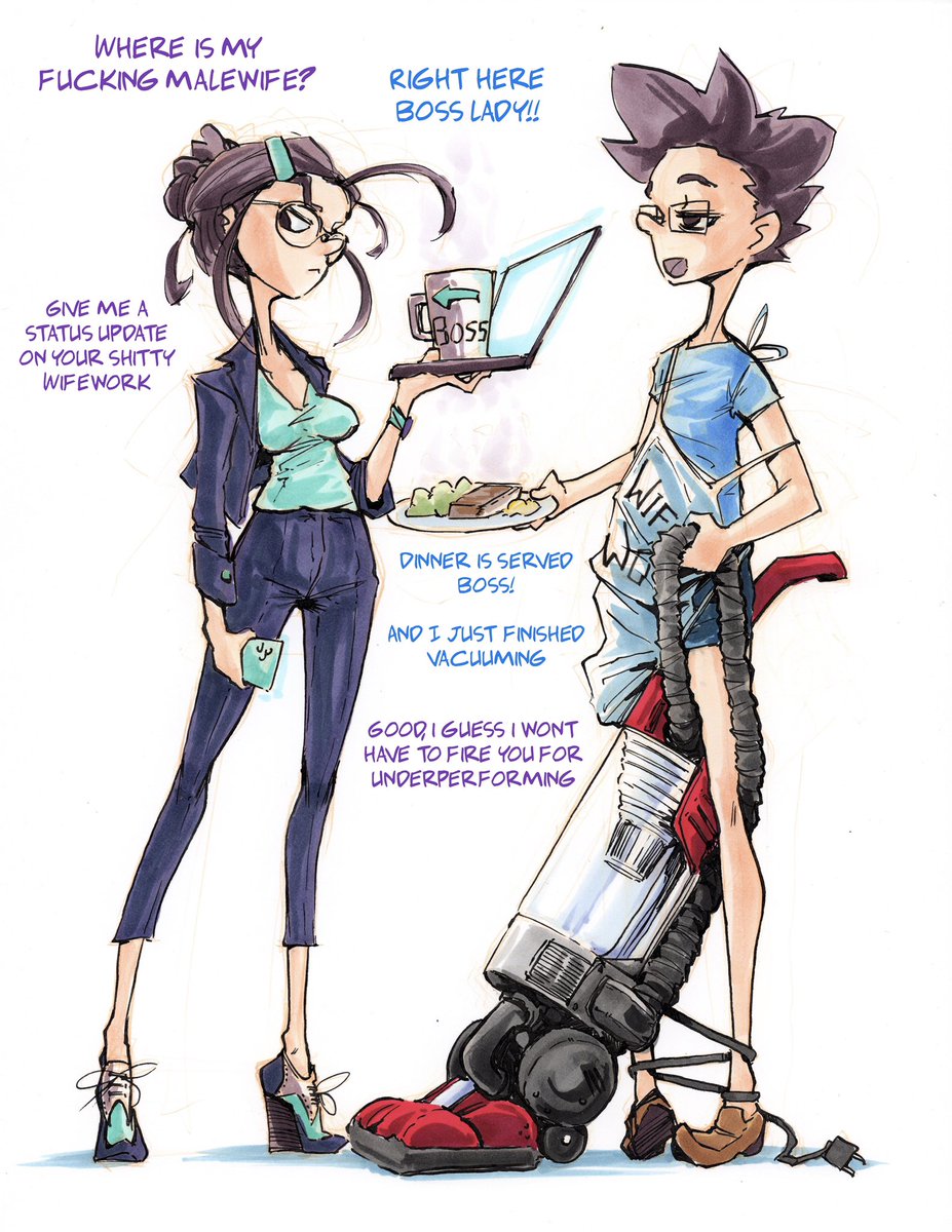 FarmToTableguy's tweet photo. I’m a #malewife - we disparagingly refer to many non-income producing house chores as #wifework
#NSFWFH #webcomic https://t.co/aYsWvH9NSG