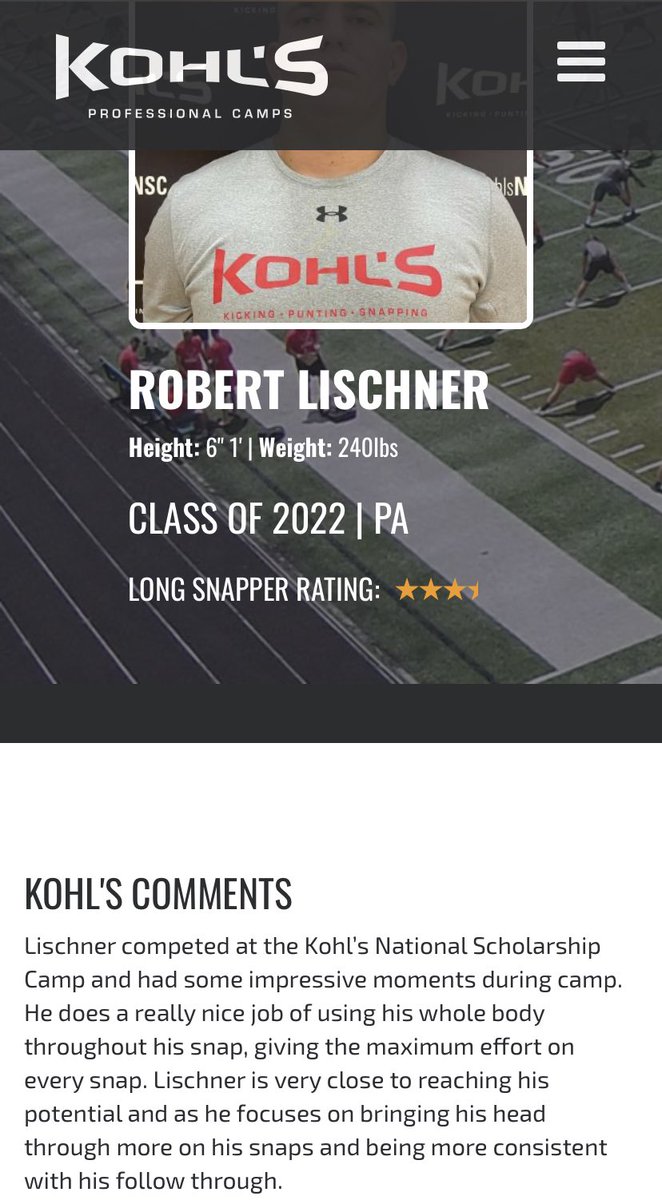 3.5 ⭐️ <a href="/KohlsSnapping/">Kohl's Snapping Camps</a>