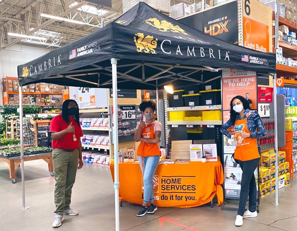 #PMDWinsWithServices Thank you Austine <a href="/HD_1507/">Home Depot #1507</a> &amp; Tayshaun @ReBath_UTCO for driving lead generation today! #Focus6 #CabinetMakeover <a href="/CambriaSurfaces/">CambriaSurfaces</a>