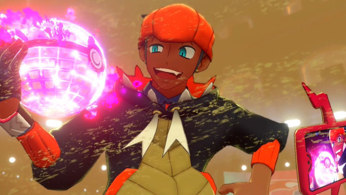 OTDPokemon's tweet photo. Today’s Pokemon character of the day is Raihan! He is a dragon type gym leader in Hammerlocke. He is well-known for utilizing weather tactics in his battles. https://t.co/CJSD5RWEYo