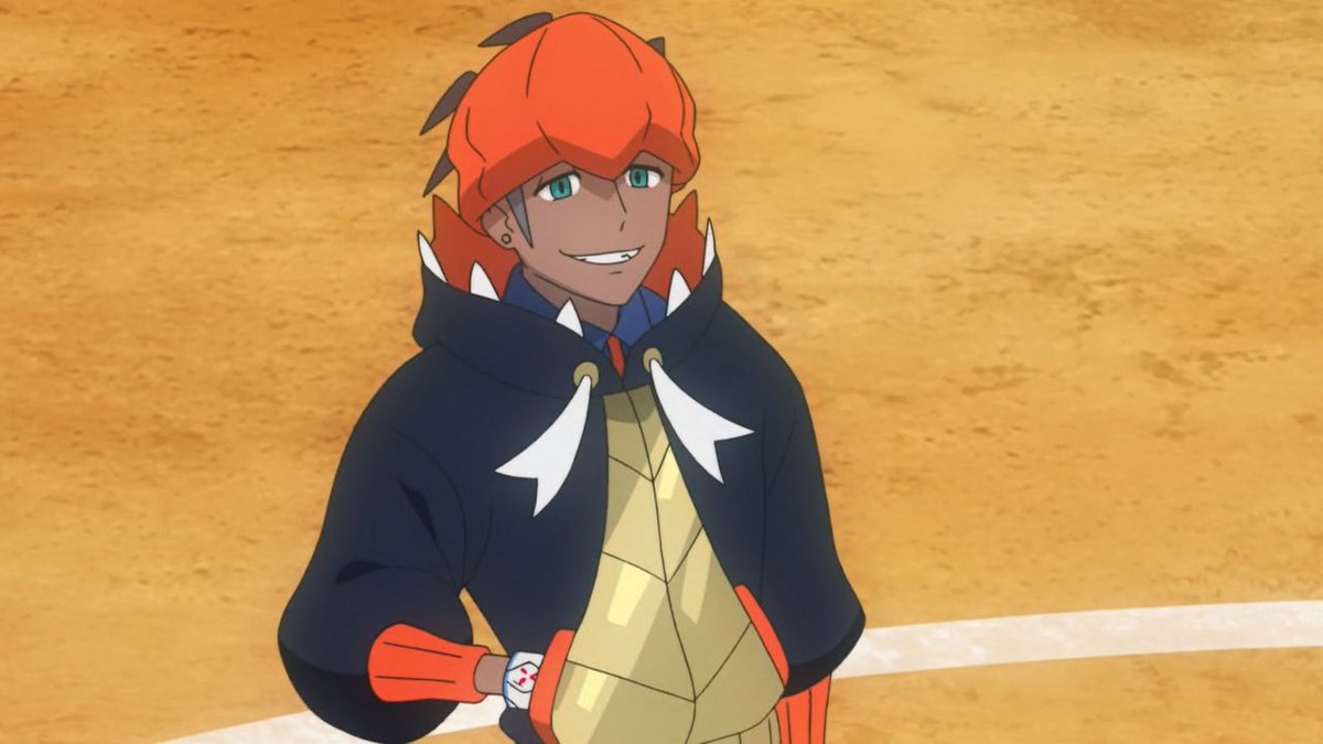 OTDPokemon's tweet photo. Today’s Pokemon character of the day is Raihan! He is a dragon type gym leader in Hammerlocke. He is well-known for utilizing weather tactics in his battles. https://t.co/CJSD5RWEYo
