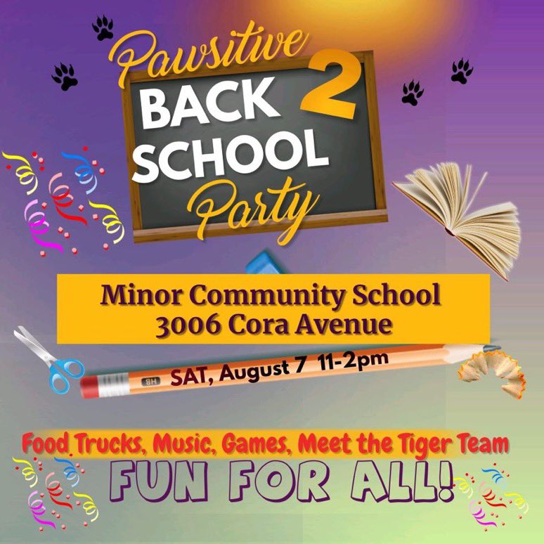 MrsHarrisTweets's tweet photo. We had a pawsitively awesome day at @Minor_Community! Our back to school bash was a blast. This year is definitely off to a #pawsitive start 🐾 🍎  @JEFCOED #jefcoed https://t.co/1OnUx5He0a