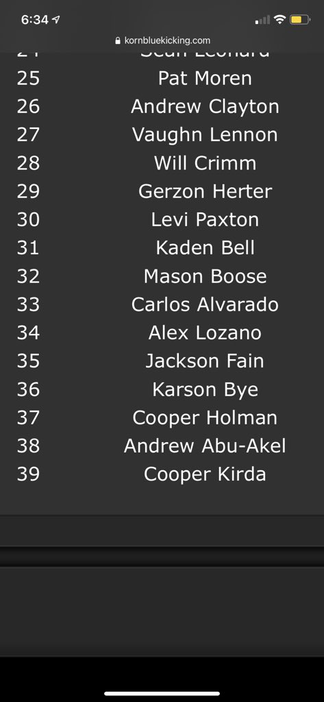 Thank you Coach <a href="/KornblueKicking/">Brandon Kornblue</a> for the rankings. I’m blessed to be ranked #36 in kicking and ranked #37 in punting. <a href="/GchsShark/">GCHS Shark Football</a> <a href="/Coach_Hartz_2/">Steve Hartz</a>
