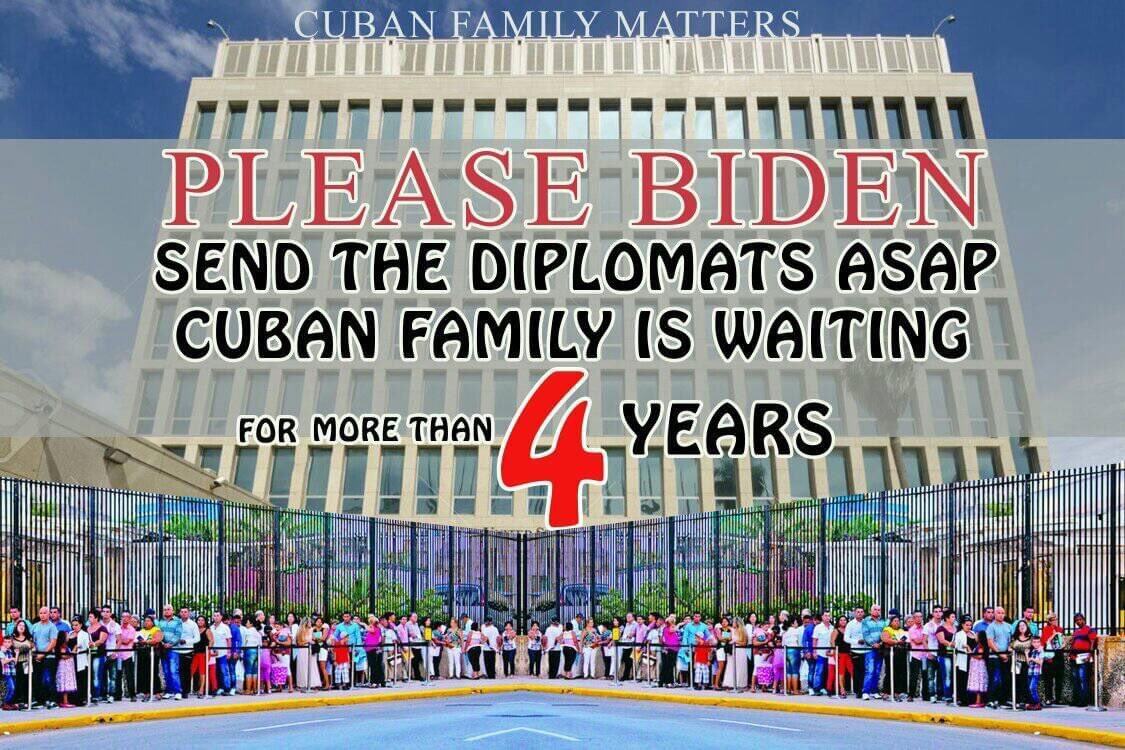 Minerva88215217's tweet photo. #CFRP #ConsularServicesInCuba #FamiliesBelongTogether #ReopenInterestOffice #Cuba @AILANational @SenatorMenendez @POTUS @FamiliasCubanas @CubanasEn https://t.co/Q9Bfcs8fKs