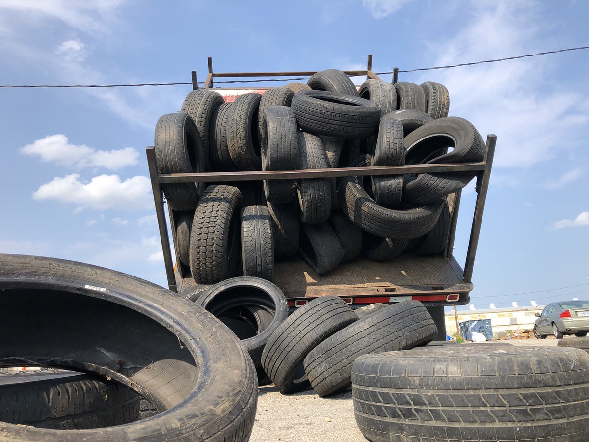 🎉 This month we collected and recycled ❤️ 65 tires! ❤️

♻️Next month: Text/call/dm📱for free tire pickup September 3. 816-728-8685

So far #TiredOfTires saved east KC residents $26k in tire dump fees! ✅ KCTownHall.com/tires