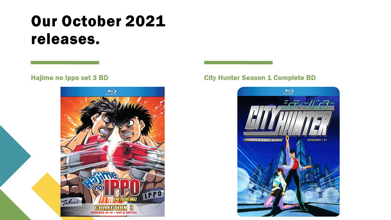 Discotek Media - Coming March 30th 2021! HAJIME NO IPPO