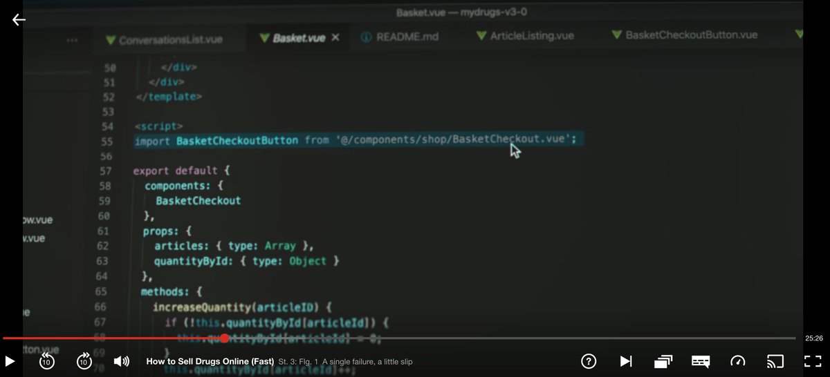 _jessicasachs's tweet image. 🤯Cypress + Vue is featured *ON A NETFLIX TV SHOW*  

It's a comedy called "How to sell drugs (fast)" and it has some of the most realistic depictions of webdev.

Season 3, Episode 1 @ 20:20 and once or twice before that.